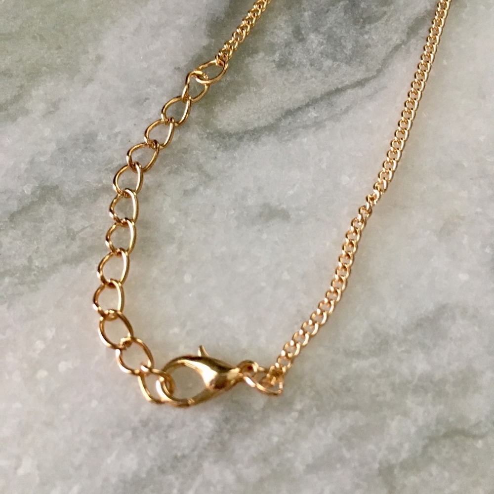 Origami Swan Minimalist Gold Chain Necklace - Picture 6 of 6